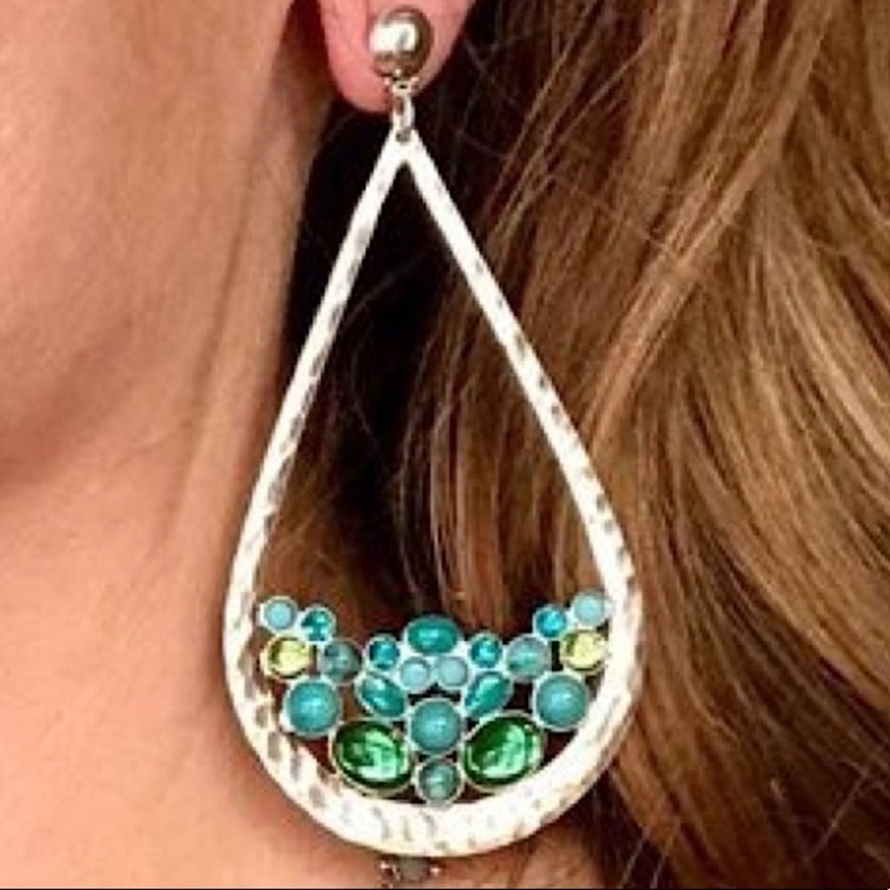 Brand New Beautiful Gas Bijoux Byzance Earrings Silver
